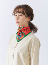 SILK SCARF 65 / ORNAMENT FLOWER