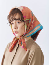 <シルクスカーフ65> フラワーバルーン