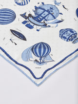 SILK SCARF 65 / JACQUARD WOVEN BALLOON BALLOON BALLOON
