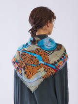 <ウールシルクストール120>コーヒー