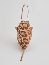 <結び目ハット型バッグ>レオパード