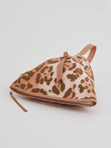 <結び目ハット型バッグ>レオパード