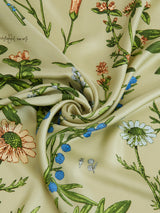 <シルクスカーフ88> アンティークフラワー