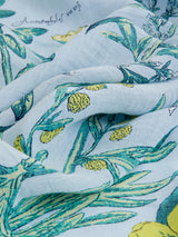 <Cotton Silk Stole 120> Antique Flower