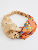 <ヘアアクセサリー>クロススカーフヘアバンドダブル