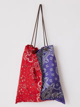 PRINT TOTE BAG L / PAISLEY BANDANA