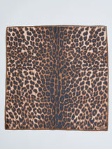 COTTON SCARF 65 / LEOPARD BEG
