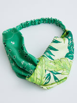 <ヘアアクセサリー>クロススカーフヘアバンドダブル