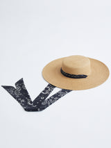 <カンカン帽> BG5ペイズリーバンダナ