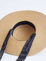 <カンカン帽> BG5ペイズリーバンダナ