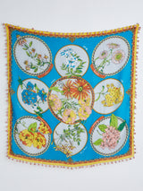 <コットンシルクストールポンポン120>サークルフラワー