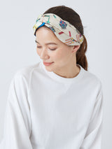 HAIR ACCESSORY / CROSS SCARF HAIR BAND DOUBLE