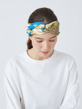 HAIR ACCESSORY / CROSS SCARF HAIR BAND DOUBLE
