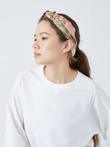 HAIR ACCESSORY / CROSS SCARF HAIR BAND DOUBLE