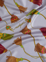 SILK SCARF 88 / BLADE TASSELS