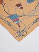 SILK SCARF 88 / BLADE TASSELS