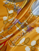 SILK SCARF 88 / COLLAGE FLOWER BALLOON