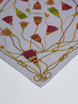 <シルクスカーフ65>ブレードタッセル