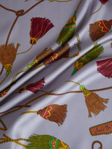 <シルクスカーフ65>ブレードタッセル