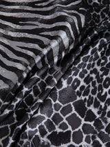 SILK SCARF 65 / ZEBRA GIRAFFE