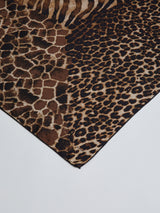 SILK SCARF 65 / ZEBRA GIRAFFE