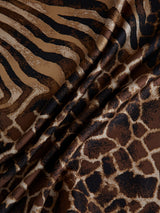SILK SCARF 65 / ZEBRA GIRAFFE