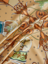 SILK SCARF 65 / SNOW GLOVE