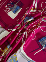 <シルクスカーフ65>コラージュカート