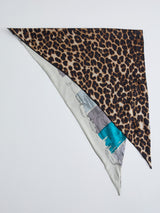 TRIANGULAR SCARF LARGE / ZEBRA GIRAFFE