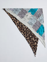 TRIANGULAR SCARF LARGE / ZEBRA GIRAFFE