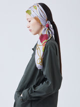 SILK SCARF 88 / BLADE TASSELS