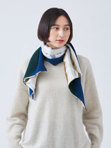 WOOL SILK W MUFFLER COMBINATION / STICK