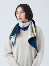WOOL SILK W MUFFLER COMBINATION / STICK