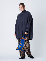 PRINT TOTE BAG L / ZEBRA GIRAFFE