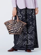 <PVC扇形バッグ>ゼブラジラフ