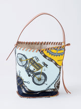 <PVCハンドバッグ>自転車