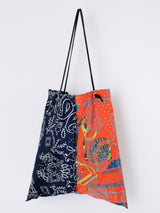PRINT TOTE BAG L / DOT STRIPE BELT