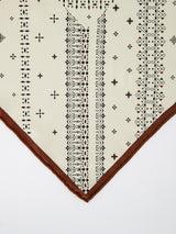 SILK SCARF 65 / BORDER BANDANNA
