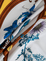 SILK SCARF 65 / FRAME FLOWER