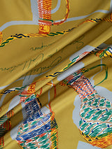 <シルクスカーフ65>コラージュウィッカーボトル