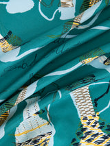 <シルクスカーフ88>コラージュウィッカーボトル