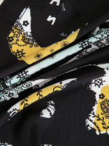 SILK SCARF 65 / FLOWER DRAW BANDANNA