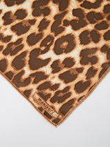<シルクスカーフ65>レオパードベグ