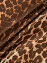 <シルクスカーフ65>レオパードベグ