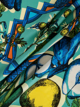 SILK SCARF 88 / COLLAGE HARVEST FESTIVAL