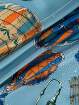 <シルクスカーフ65> バルーンスカイ