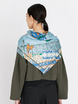 SILK SCARF 88 / BALLOON SKY