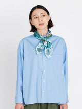 <シルクスカーフ65>コラージュウィッカーボトル