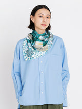 <シルクスカーフ88>コラージュウィッカーボトル