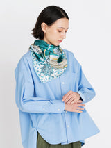 <シルクスカーフ88>コラージュウィッカーボトル